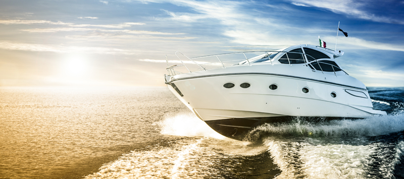 Boat in the sunset