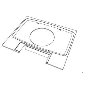 Base plate 200 60 cm white