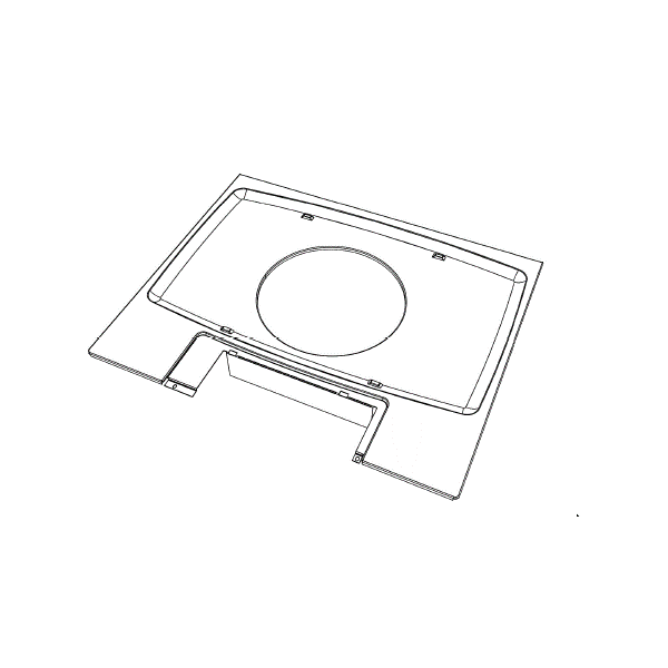 Base plate 200 60 cm white