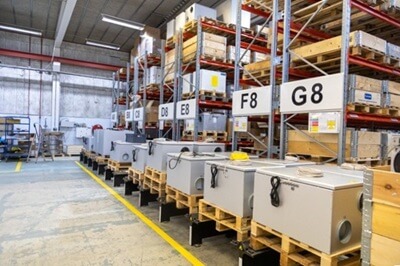 Produktion vid Acetecs anläggning i Älvsbyn
