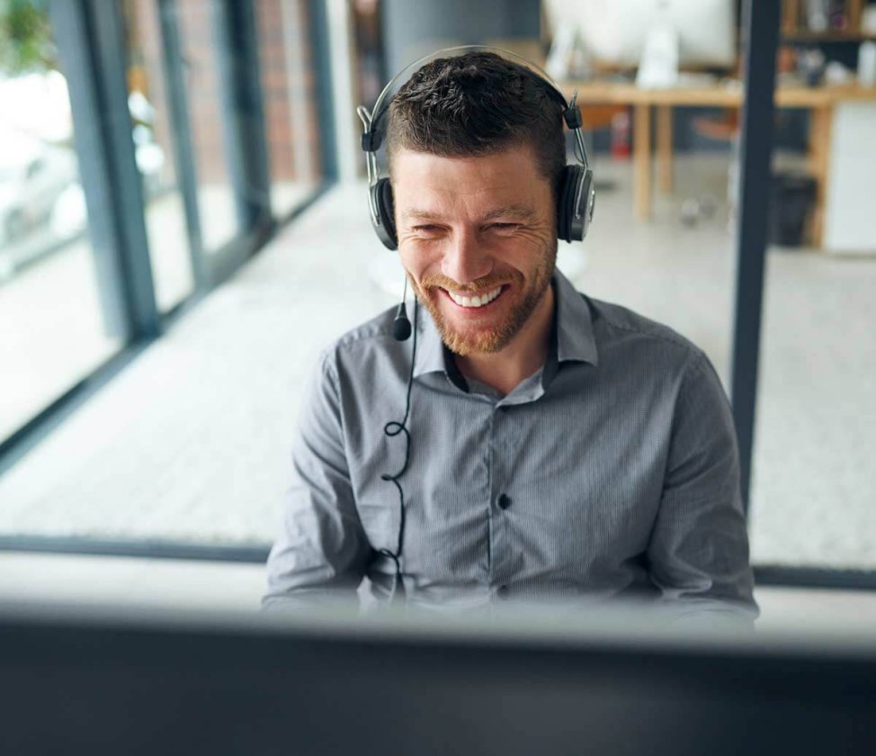 Medarbetare hos Acetecs tekniska support